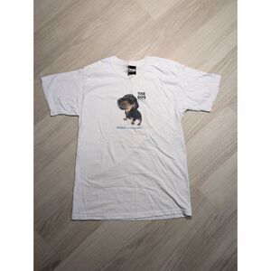 Vintage Y2K THE DOG Artlist Collection Dachshund Tee XL White International